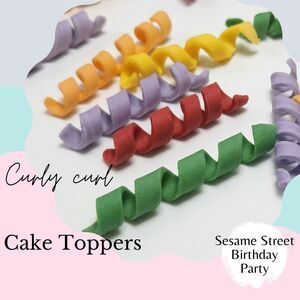 CURLY CURLS Fondant, Ribbon, Cake, Cupcakes, Cake Decorations, Wilton